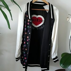 SATIN-SILK BEBE JACKET.